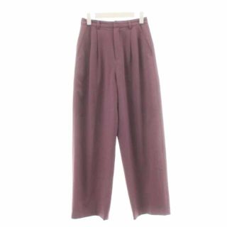 クラネ(CLANE)のクラネ 20AW BASIC TUCK PANTS ワイドパンツ 1 S 紫(その他)