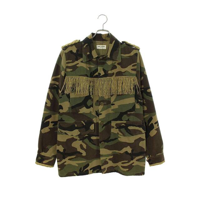 SAINT LAURENT PARIS 15SS ミリタリージャケット 44 ...