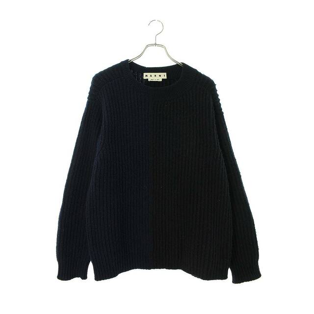 Marni(マルニ)のマルニ 16AW M05GP0024 バイカラーウールニット メンズ 46 メンズのトップス(ニット/セーター)の商品写真