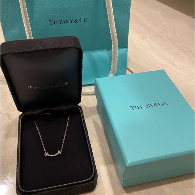 Tiffany♡ネックレス♡ホワイトゴールド♡Tスマイル