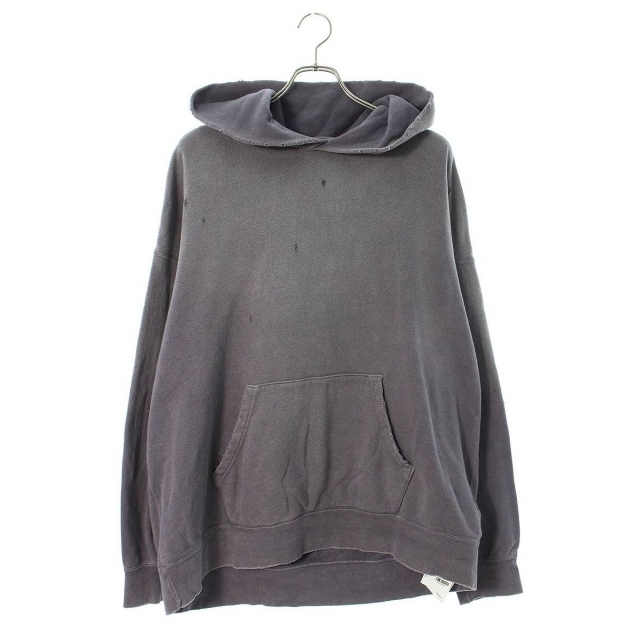 ビズビム 21AW JUMBO HOODIE P.O. CRASH 0121205010016 ダメージ加工プルオーバーパーカー メンズ 4