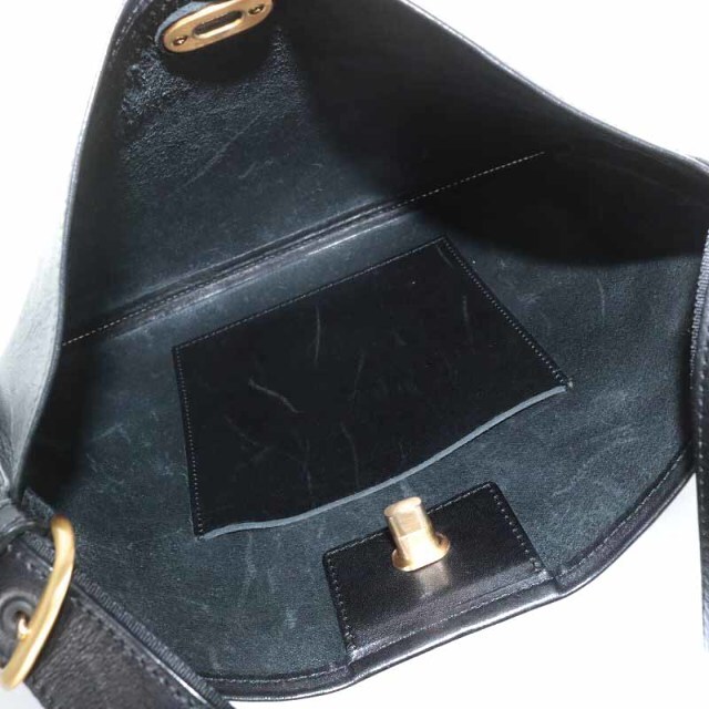 Hender Scheme(エンダースキーマ)のHender Scheme twist buckle bag S 黒 ブラック レディースのバッグ(ショルダーバッグ)の商品写真