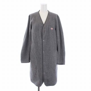 ダントン(DANTON)のダントン 19AW ノーカラーフリースコート ロング 36 S グレー(その他)