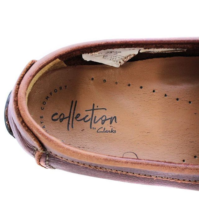 Clarks(クラークス)のクラークス COLLECTION ローファー スリッポン 24.5cm 茶 レディースの靴/シューズ(ローファー/革靴)の商品写真