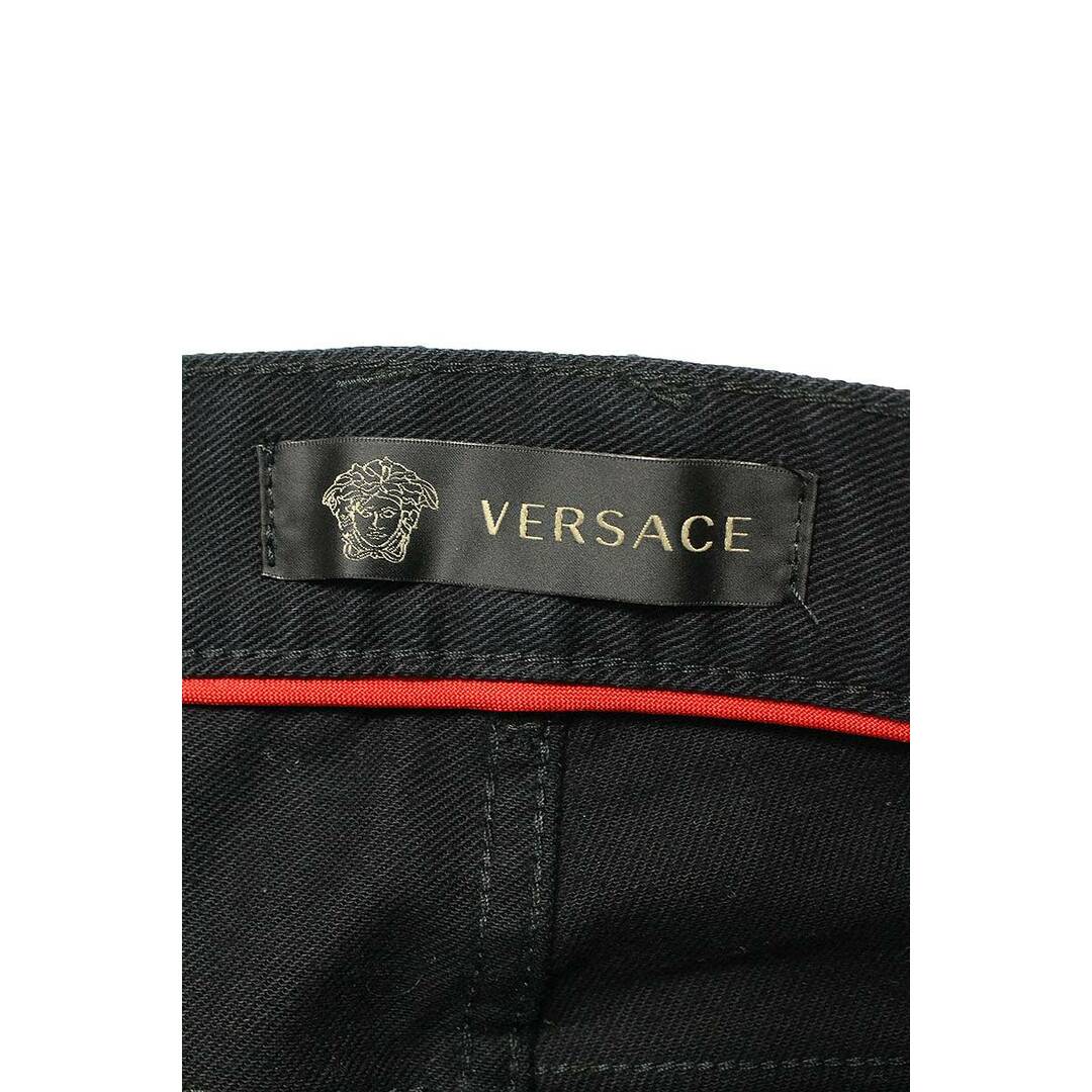 VERSACE(ヴェルサーチ)のヴェルサーチ A77017 サイドレザーラインロングパンツ メンズ 33インチ メンズのパンツ(その他)の商品写真