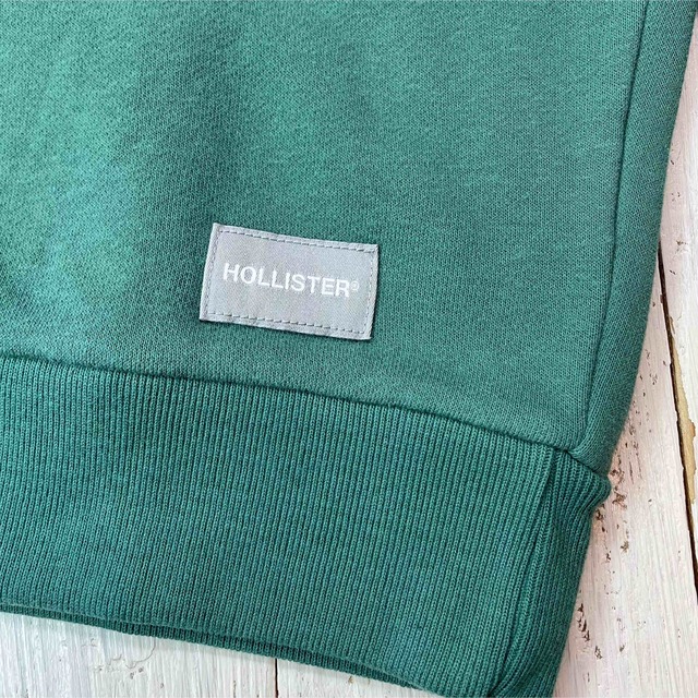 Hollister(ホリスター)の映えるカラー♩シンプルデザイン！使えるソフト/トレーナー【XL】ホリスター/緑 メンズのトップス(スウェット)の商品写真