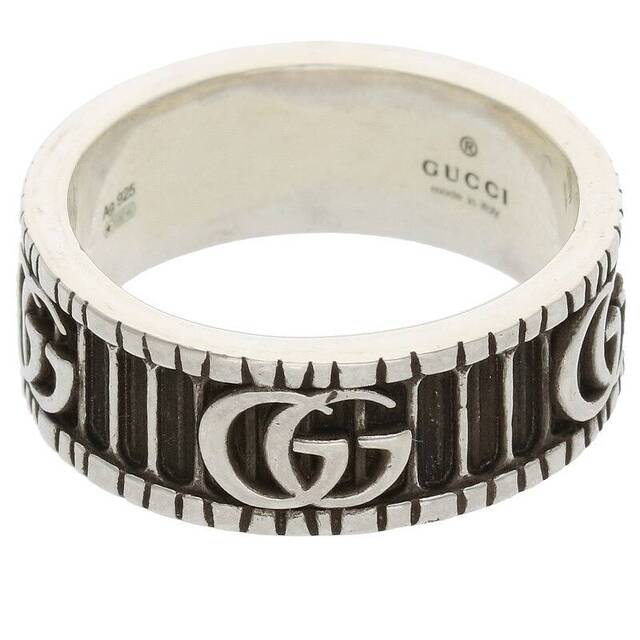 Gucci(グッチ)のグッチ 551899 GGロゴシルバーリング メンズ 17.5号 メンズのアクセサリー(リング(指輪))の商品写真