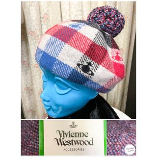 ヴィヴィアンウエストウッド(Vivienne Westwood)のヴィヴィアン　ムーンバット　日本製　ニット帽　防寒具　ウール100 毛100(ニット帽/ビーニー)
