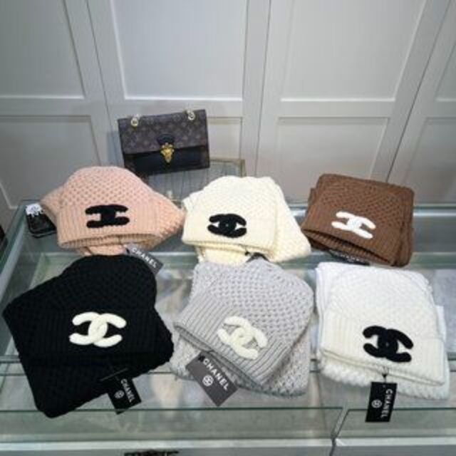 送料無料(沖縄配送) CHANEL マフラー\u0026帽子 訳あり - 通販 - www