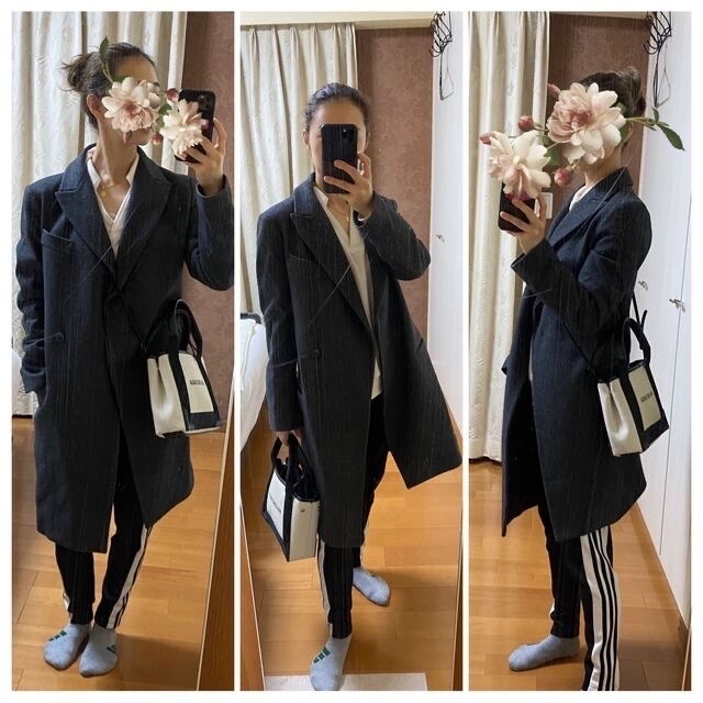UNIQLO - 【UNIQLO ユニクロ】+J コート ダークグレー ジル UNIQLO - 【UNIQLO ユニクロ】+J コート ダークグレー ジル