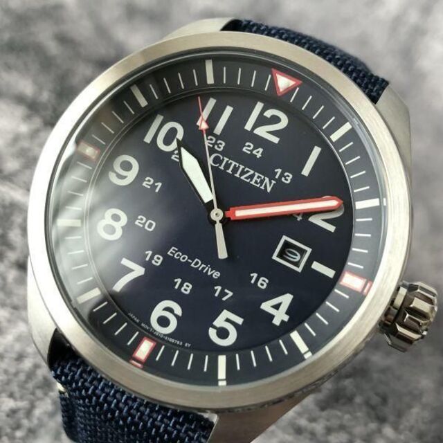 CITIZEN - シチズン ソーラー エコドライブ CITIZEN NATOベルト メンズ
