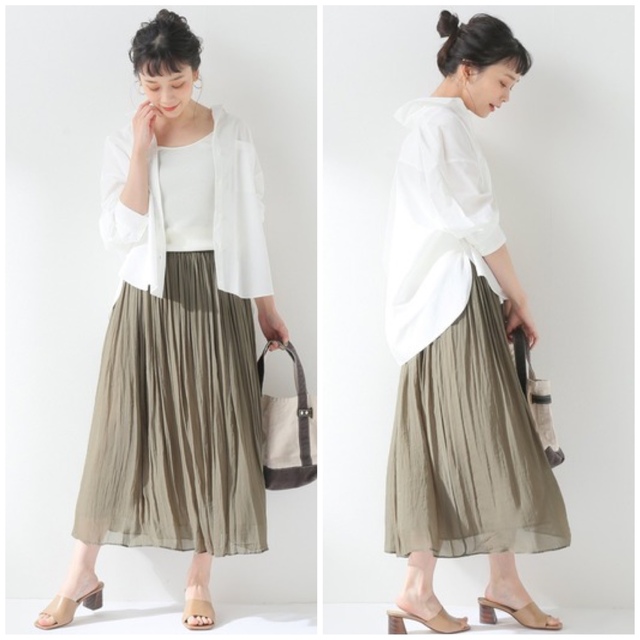 【最終価格!】Spick and Span ギャザースカート《38》カーキ