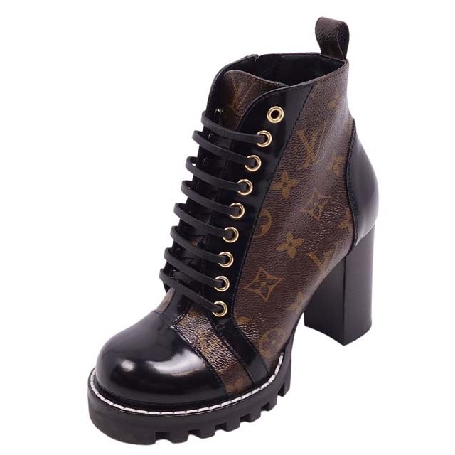 美品 ルイヴィトン LOUIS VUITTON ブーツ スタートレイル・ライン モノグラム シューズ 靴 レディース 35 1/2(22.5cm相当) ブラウン/ブラック | フリマアプリ ラクマ 美品 ルイヴィトン LOUIS VUITTON ブーツ スタートレイル・ライン モノグラム シューズ 靴 レディース 35 1/2(22.5cm相当) ブラウン/ブラック | フリマアプリ ラクマ