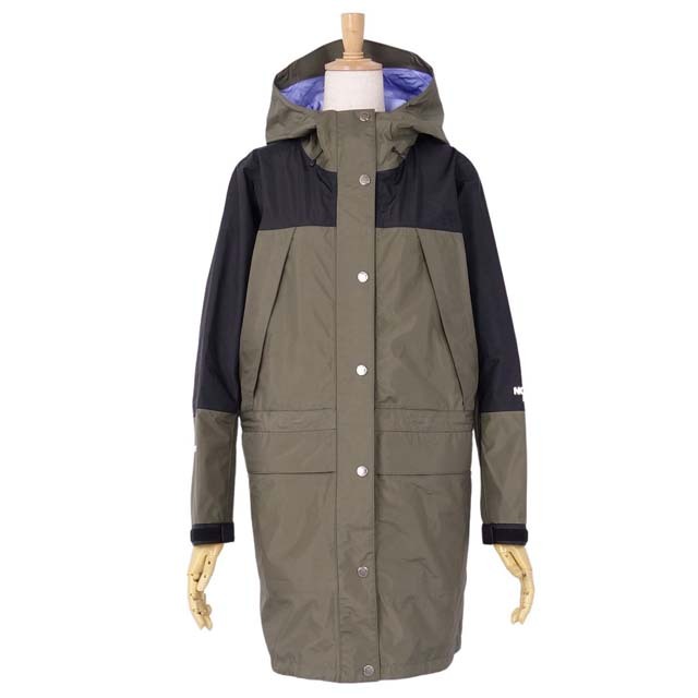 極美品 ザノースフェイス THE NORTH FACE コート Mountain Raintex Coat GORE-TEX ナイロン レディース アウター S カーキ NPW11940