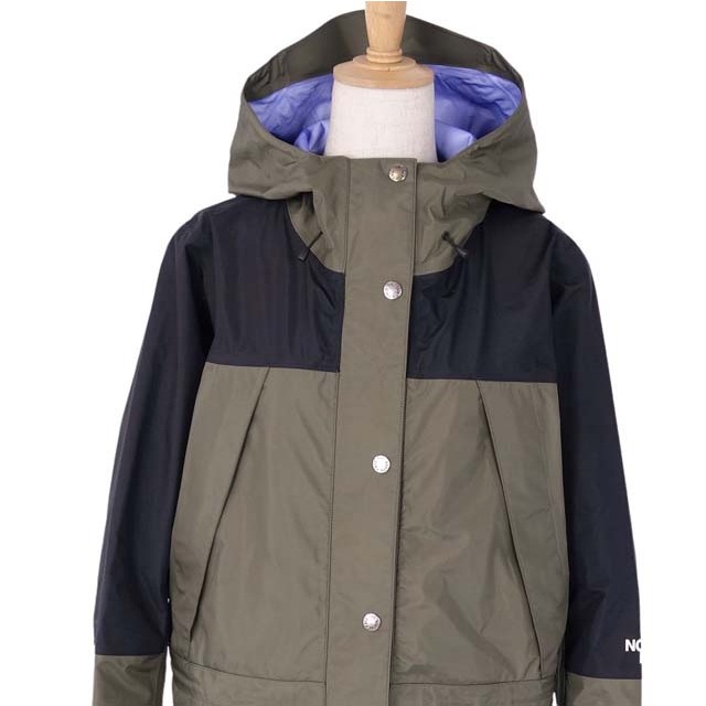 極美品 ザノースフェイス THE NORTH FACE コート Mountain Raintex Coat GORE-TEX ナイロン レディース アウター S カーキ NPW11940