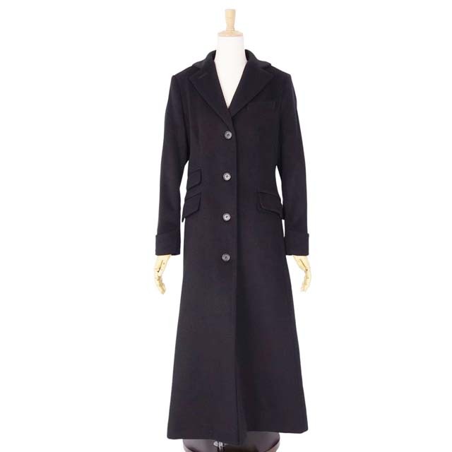 Ralph Lauren(ラルフローレン)の美品 ラルフローレン LAUREN RALPH LAUREN コート ウール カシミヤ レディース ロングコート アウター 0(S相当)ブラック レディースのジャケット/アウター(その他)の商品写真