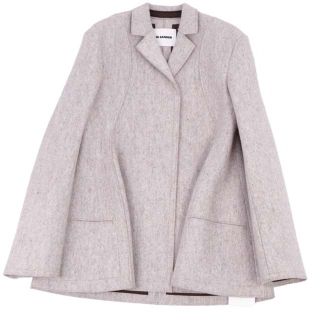 ジルサンダー(Jil Sander)の未使用 ジルサンダー JIL SANDER コート ジャケット 2019AW ウール レーヨン レディース ショート丈 レディース 36(M相当) ベージュ(その他)