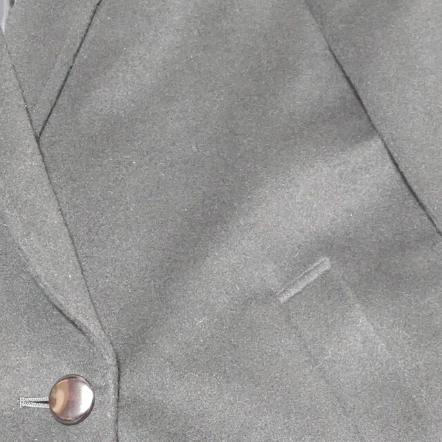 ＤＥＳＩ　ＭＯＤＥ　チェスターコート　カシミヤ　ロング　日本製　黒　Ｍ　美品 レディースのジャケット/アウター(チェスターコート)の商品写真