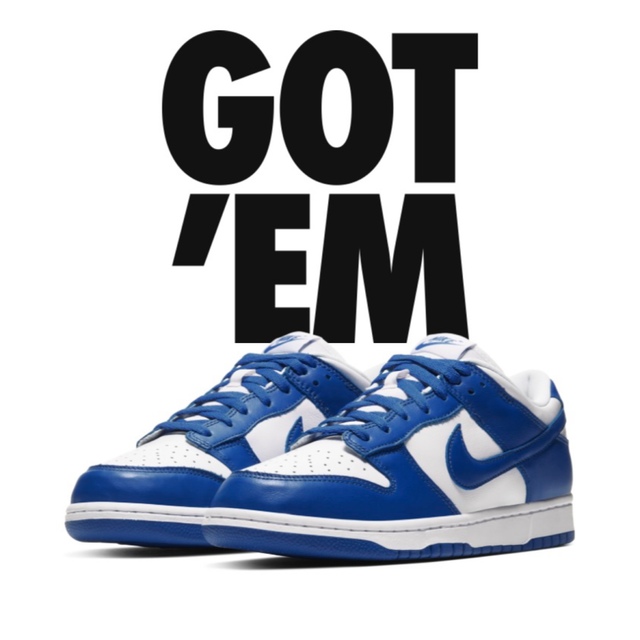 スニーカーdunk low varsity royal 26.5