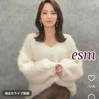 anuans タートルネックプルオーバー ivory 中村麻美