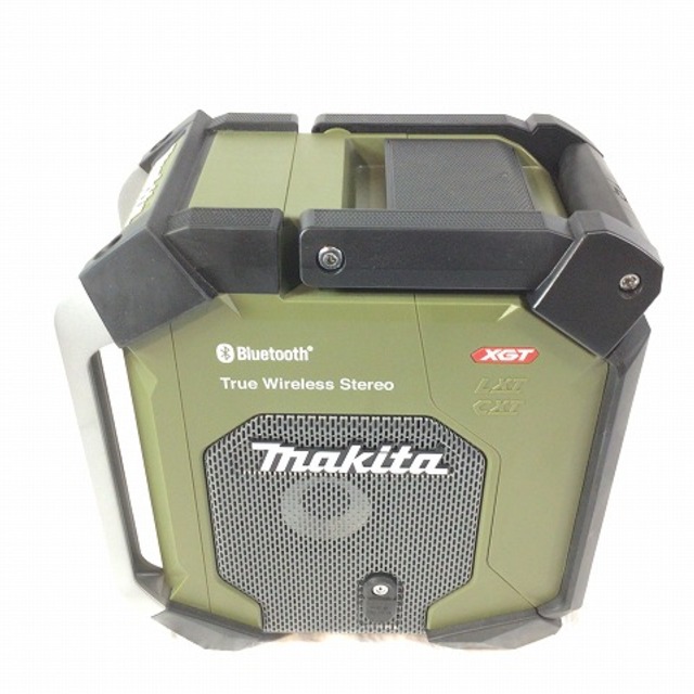 ☆美品☆makita マキタ 40Vmax 充電式ラジオ MR005G オリーブ 本体＋ACアダプター＋説明書 現場ラジオ ポータブルラジオ ハンディ 61685