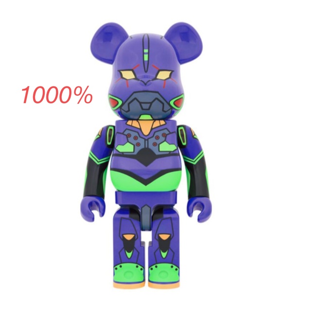 BE@RBRICK(ベアブリック)のBE@RBRICK エヴァンゲリオン 初号機(新塗装版) 1000％ エンタメ/ホビーのフィギュア(その他)の商品写真