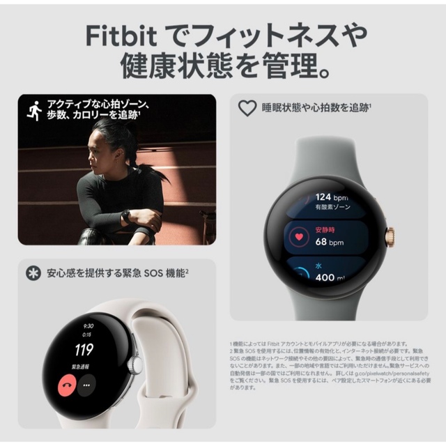 【新品未開封】Google Pixel Watch Matte Black