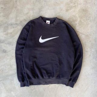 【ボロパーカー、ビッグ刺繍ロゴ】NIKEスウェット常田　アスレチック90s