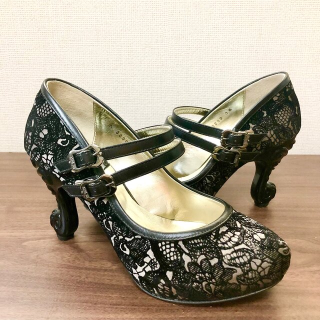 ANNA SUI アナスイ 猫足 パンプス 22.5サイズねこ脚パンプス