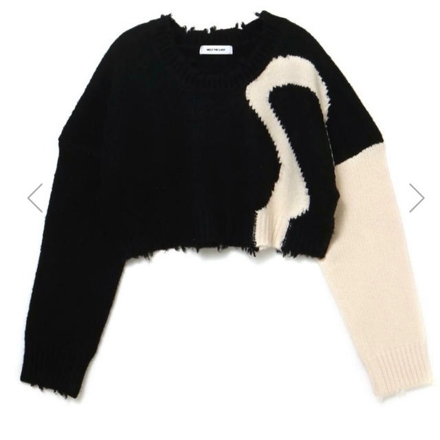 melt the lady メルトザレディ m nuance logo knit 半額商品 8000円