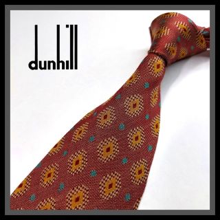 ダンヒル(Dunhill)の196【dunhill】ダンヒル ネクタイ  赤×黄(ネクタイ)