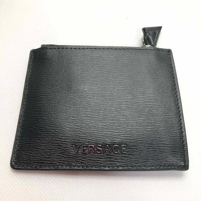 未使用□VERSACEベルサーチ□レターV レザー カード ケース・ホルダー