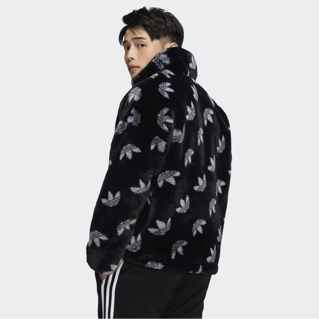 アディダス adidas モノグラム ファージャケット （ブラック） 2XL 2