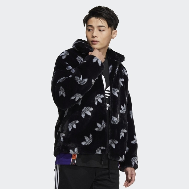 アディダス adidas モノグラム ファージャケット （ブラック） 2XL 3