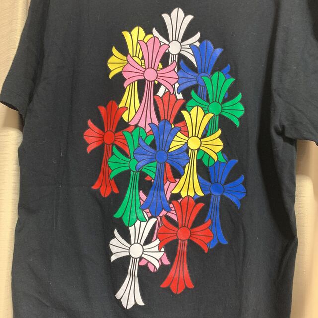 代引き不可 Chrome Hearts マルチカラーセメタリークロス Tシャツ