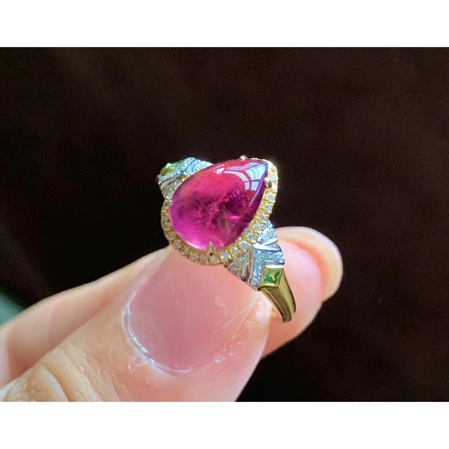 すずらん ⭐︎【高級】トルマリン リング k18 2.15ct | beautifier.nl