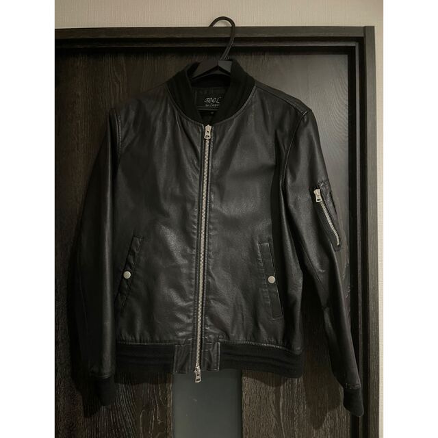 【美品】MA-1レザージャケット(チャオパニック) | フリマアプリ ラクマ レザージャケット ブルゾン ジャンパー チャオパニック 本革 メンズ JJ253