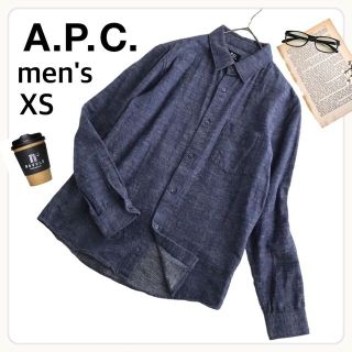 アーペーセー(A.P.C)の【used】【メンズXS】apc アーペーセー 長袖 デニム風 シャツ(シャツ)