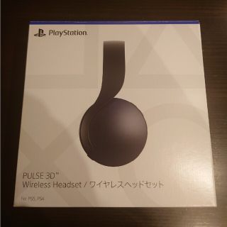 ソニー(SONY)のPS5純正　PULSE3D ワイヤレスヘッドセット　黒(ヘッドフォン/イヤフォン)