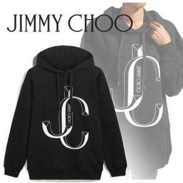 メンズレア 完売品 ジミーチュウ ロゴ パーカー Jimmy Choo 定価13590