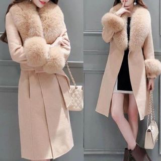 希少ボリューム◎極美品✨️フォックス ファーコート 女優襟 11号 2way 青紫 zoc28170_1.jpg