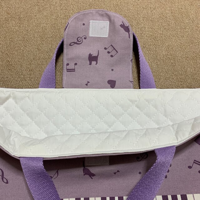 ピアニカケース  鍵盤紫 ハンドメイドのキッズ/ベビー(外出用品)の商品写真