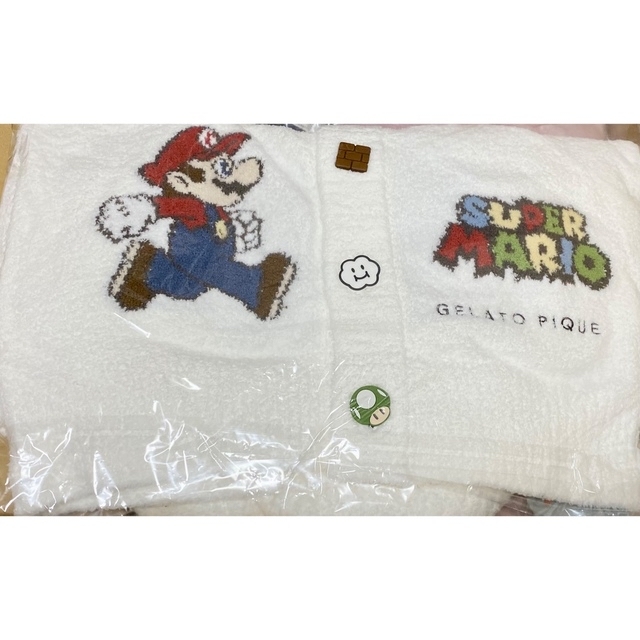 ジェラートピケ ジェラピケ マリオ カーディガン ルームウェア 白 ホワイト | フリマアプリ ラクマ