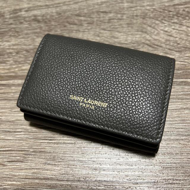 Saint Laurent(サンローラン)の美品　サンローラン　タイニーウォレット　三つ折り財布　レザー レディースのファッション小物(財布)の商品写真