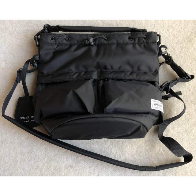 最新最全の - HYKE hyke 黒 SMALL BAG TOOL 2WAY porter ショルダー