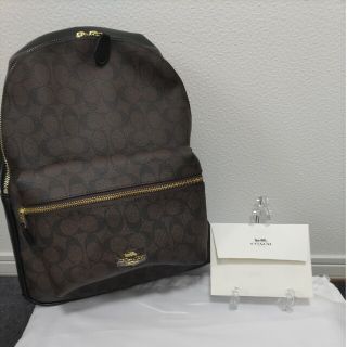 コーチ(COACH)のコーチ COACH リュック バック ブラウン×ブラック シグネチャー(リュック/バックパック)