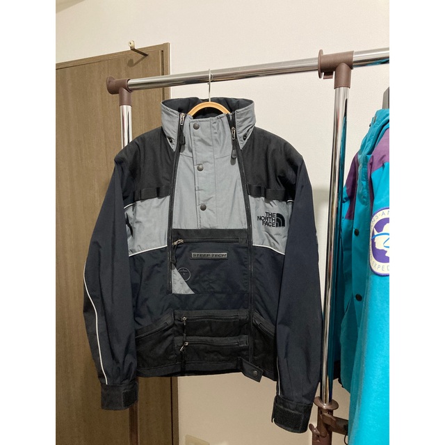 NORTH FACE STEEP TECK ナイロンジャケット S ブルー美品