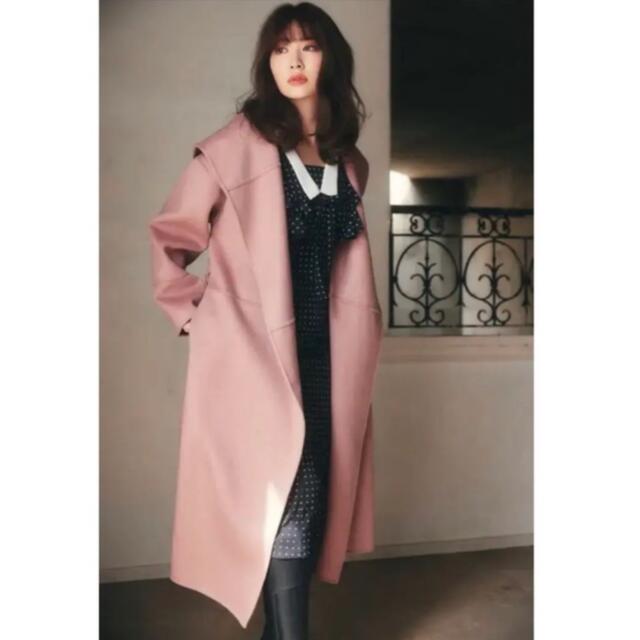 Wool-Blend Doubleface Belted Coat - ロングコート