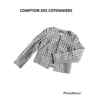 コントワーデコトニエ(Comptoir des cotonniers)の【COMPTOIR DES COTONNIERS】コントワーデコトニエジャケット(ノーカラージャケット)