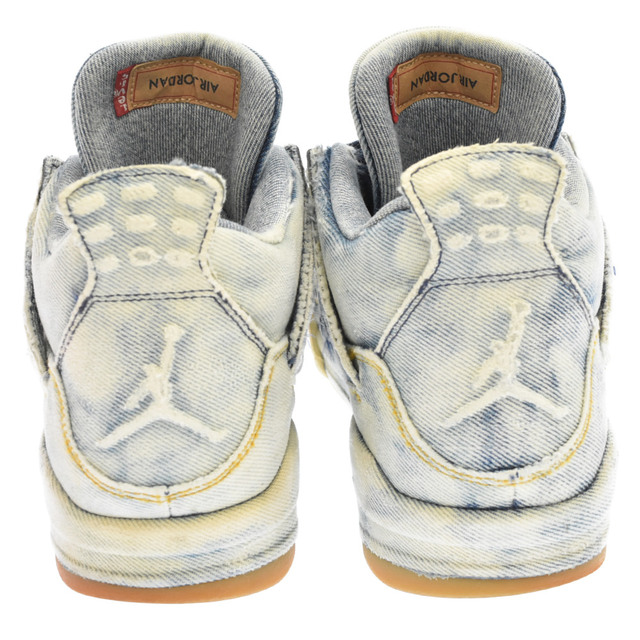 NIKE ナイキ ×LEVI'S AIR JORDAN 4 RETRO LEVIS NRG AO2571-401 リーバイス エアジョーダン4レトロ ローカットスニーカー デニム US10.5 インディゴ